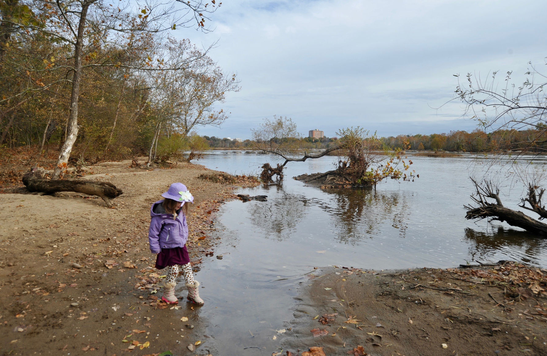 Texas Beach along the James River near Richmond